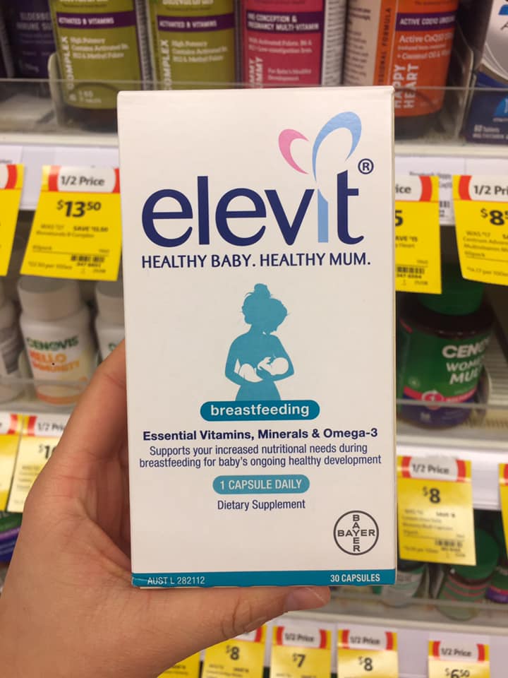 Elevit Sau Sinh Breastfeeding Của Úc 30 viên