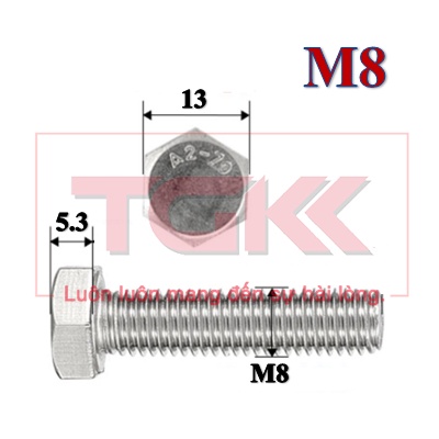 Bulong inox 304 M8