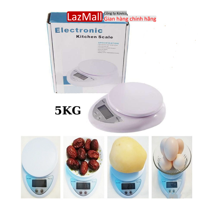 Cân Tiểu Ly Điện Tử 5kg, Cân tiểu ly điện tử nhà bếp thông minh Nhỏ Gọn Giá Rẻ Tiện Dụng Cho Mọi Gia Đình