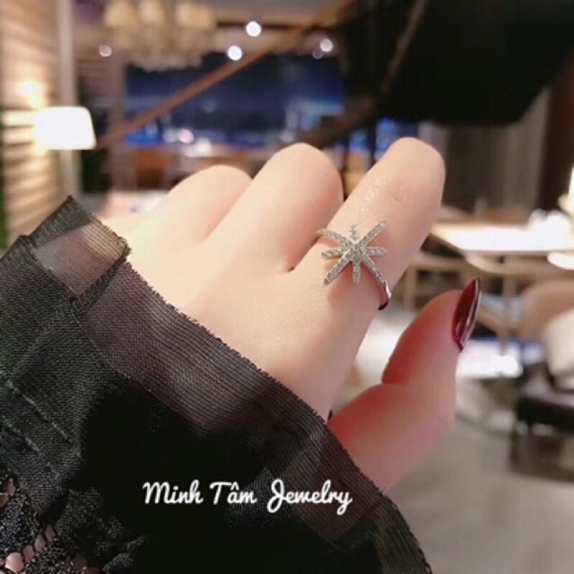 NHẪN NGÔI SAO CELESTIAL STAR BẠC S925✨NHẪN BẠC NỮ MTJ