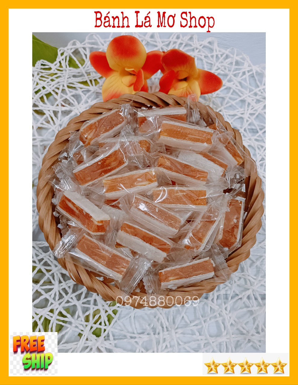(FREESHIP) 1Kg Kẹo Khóm dừa non mềm dẻo ít ngọt