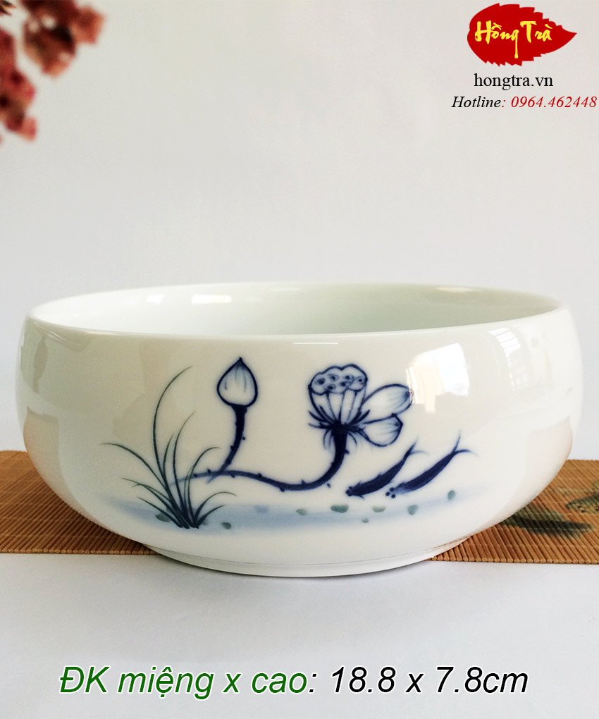 Thuyền trà sứ sen THUYENTRA17