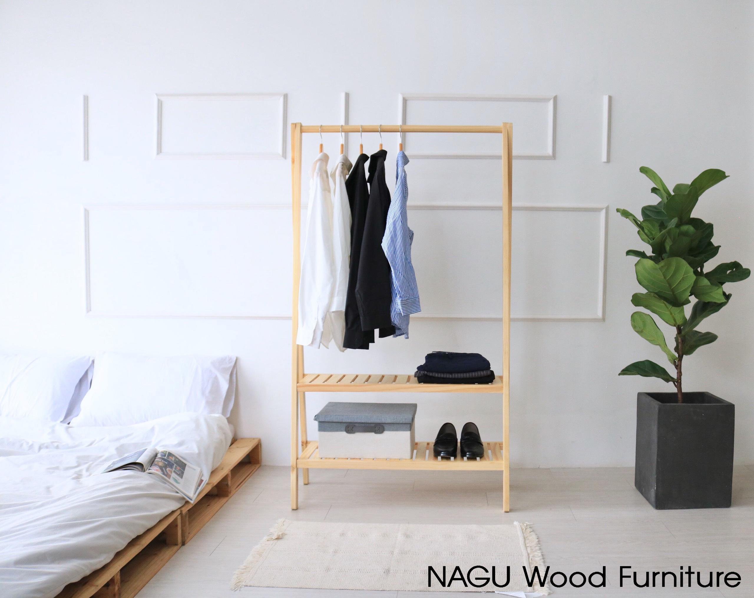NAGU Kệ Gỗ Treo Đồ Chữ A ( A Hanger 2F)