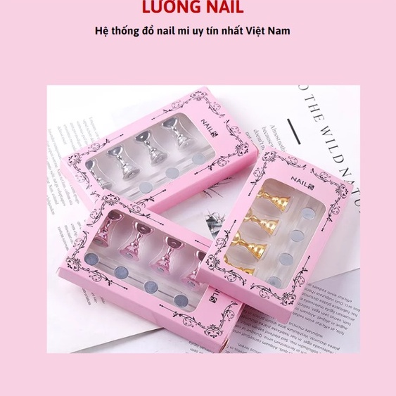 Đế đỡ móng nam châm quân cờ ,gắn móng học làm nail
