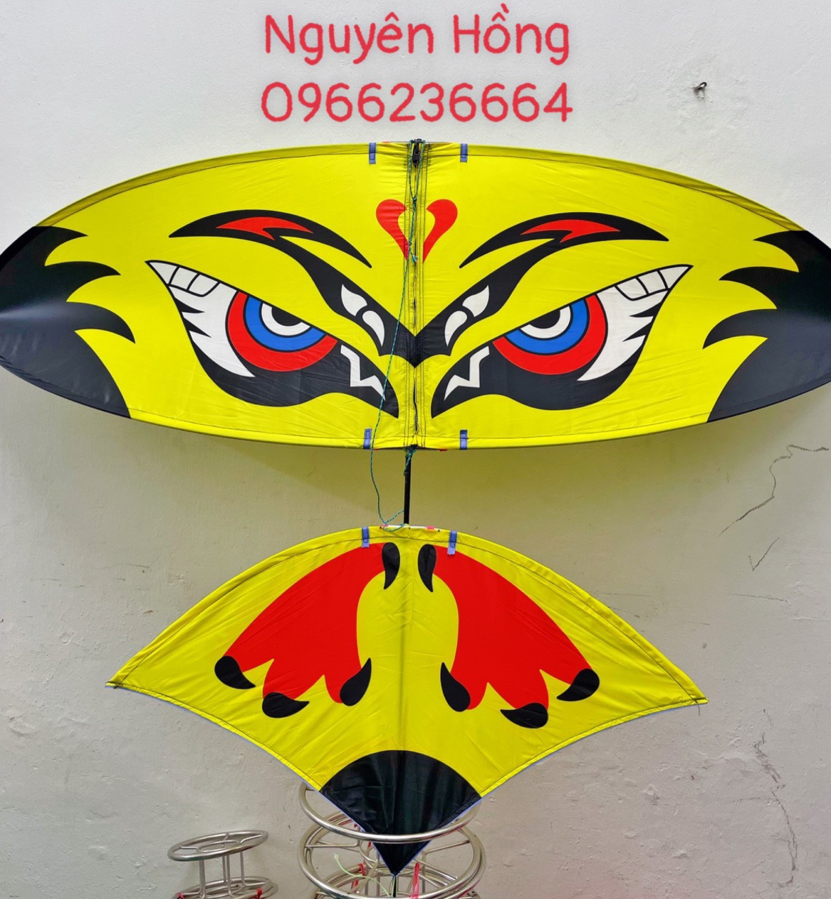 Diều lắp ghép 1m7 cacbon hàng in hình sắc nét ( bao gồm khung và áo)