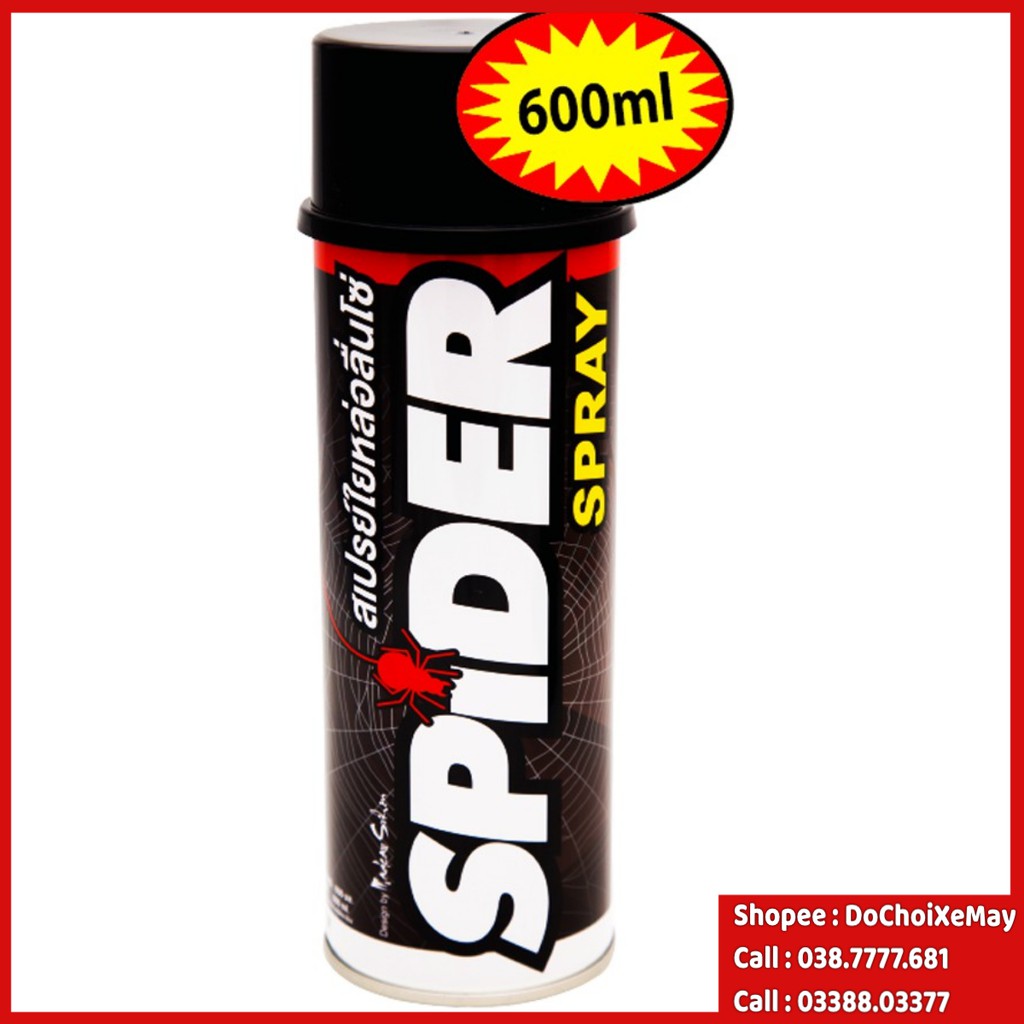 Xịt dưỡng sên spider 600ml tơ nhện siêu dính thái lan