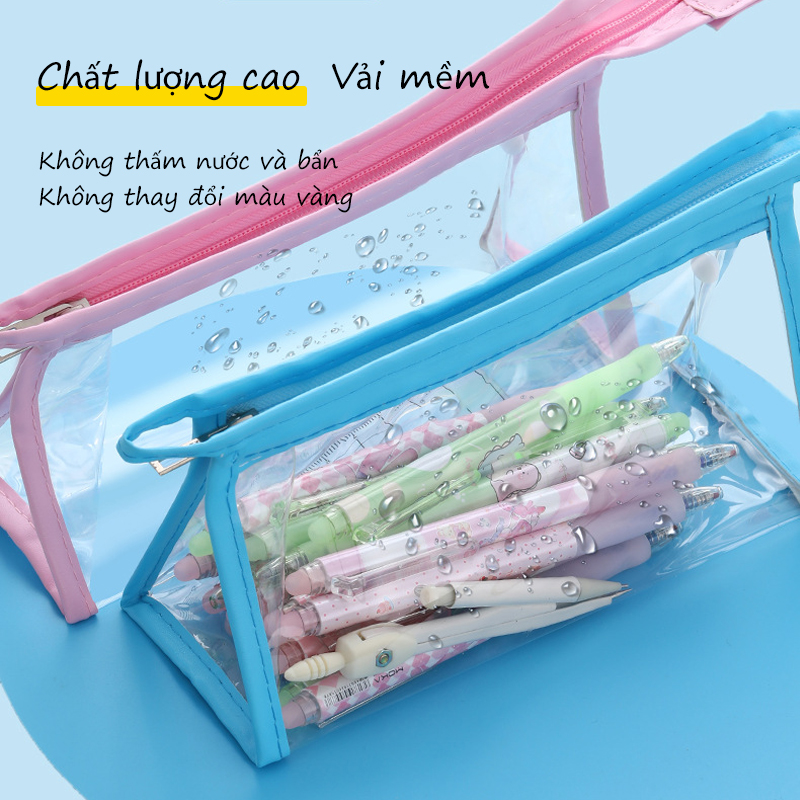 Multi-function storage bag large capacity canvas pencil case student pencil holder stationery storage