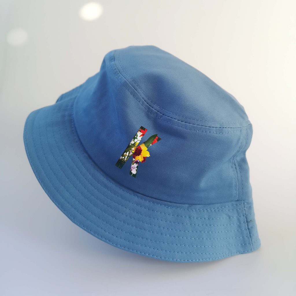 Nón bucket in hình Floral Text - K
