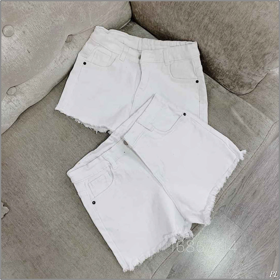Quần short jean nữ TRẮNG TRƠN DT-1
