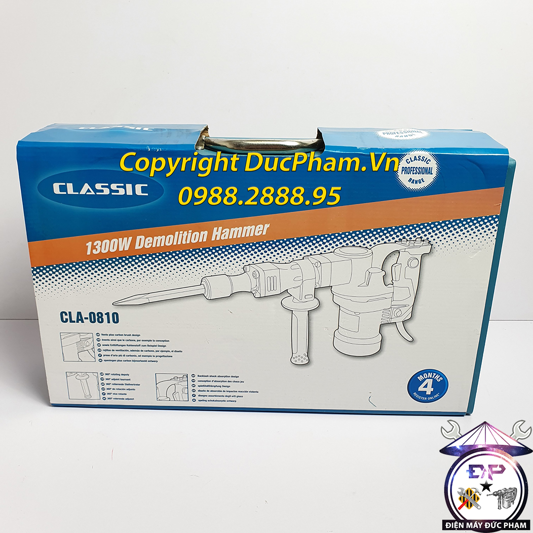 Máy đục bê tông 17mm CLASSIC CLA 0810 ( Công Ty )