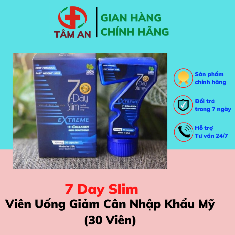 7 day slim - viên uống giảm cân nhập khẩu mỹ - giấy cam kết - tâm an 1