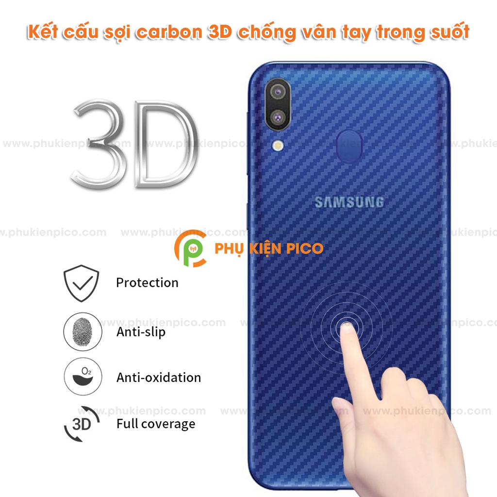 Dán lưng Samsung A30 vân carbon 3D - Dán lưng Samsung Galaxy A30 vân carbon 3D