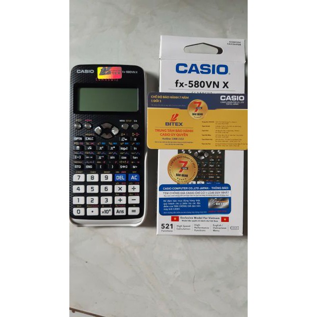 Máy Tính Casio 580 Vn X - Bảo Hành 7 Năm