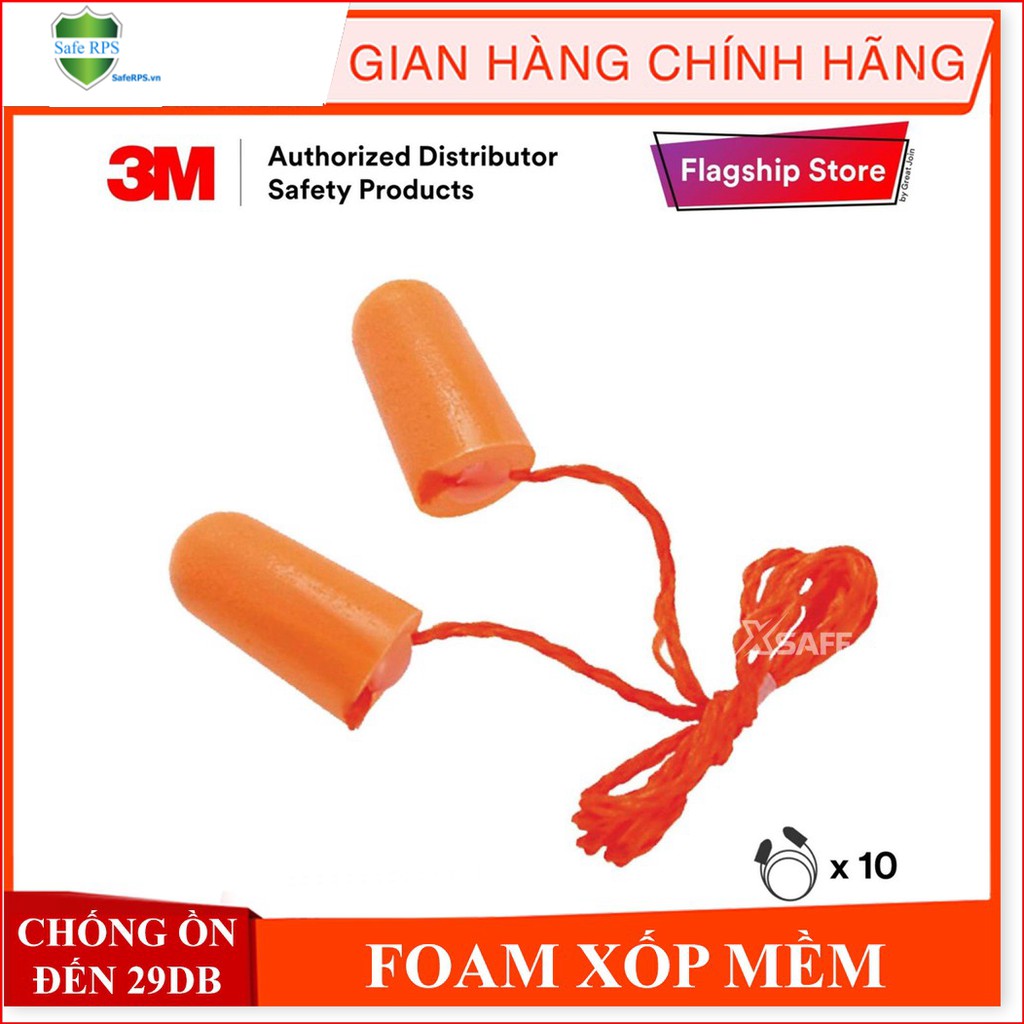 Nút Tai Chống Ồn 3M 1110 - Bịt Thai Chống Ồn Lên Đến 29Db