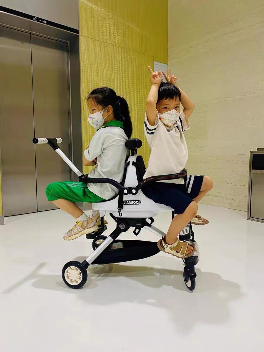 (Có sẵn) Xe đẩy đôi gấp gọn du lịch cho bé