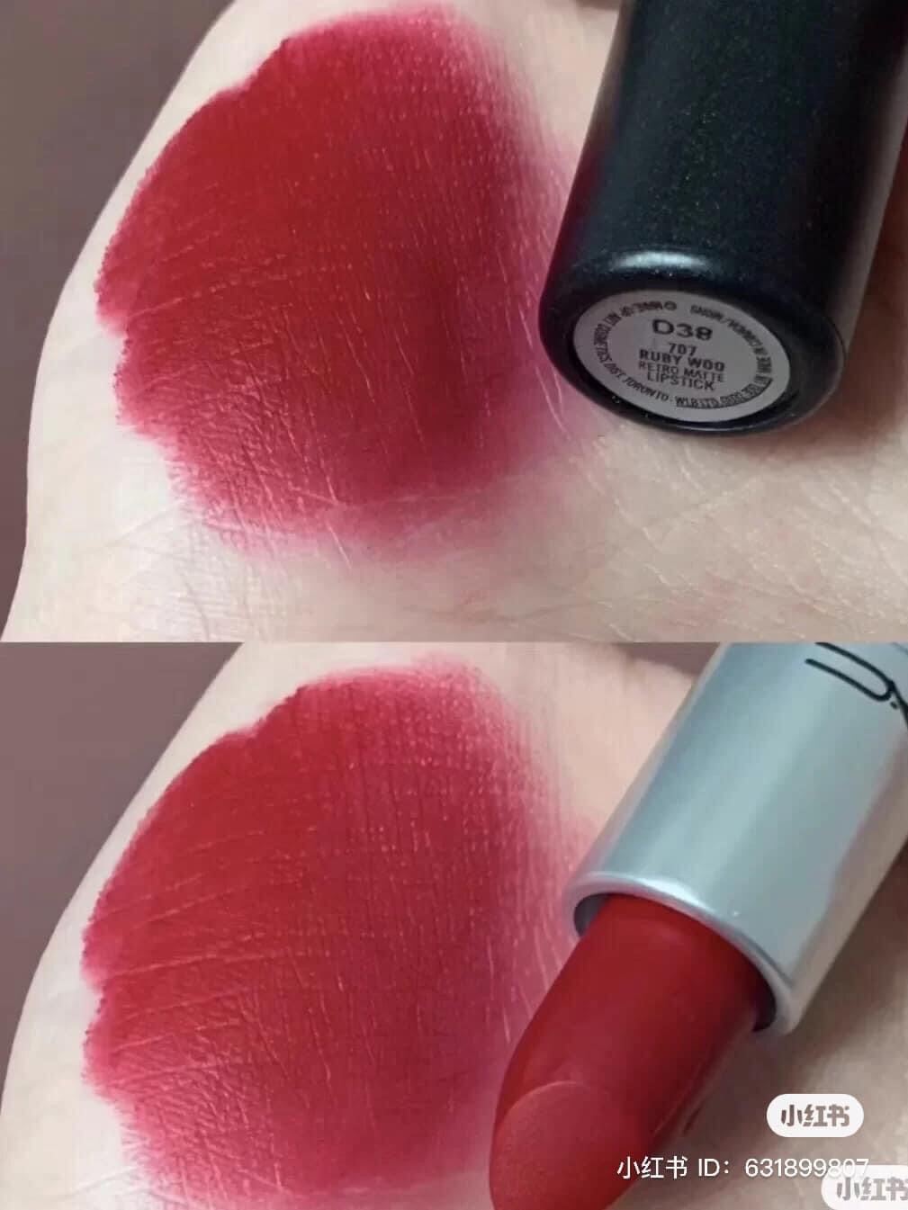 [FreeShip Max] - Son Ma.c Retro Matte màu Ruby Woo 707 (Đỏ Ruby) - Kiss cosmetics