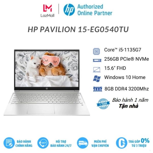 [Trả góp 0%]Laptop HP Pavilion 15-eg0540TU/ eg0539TU/ eg0505TU/ eg0507TU| Core i5-1135G7 I 8GB DDR4 I 256GB - 512GB SSD I 15.6 FHD I Win10