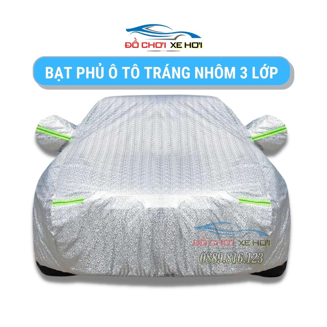 Bạt xe hơi, Bạt phủ xe hơi, áo trùm che phủ xe hơi, Bạt phủ xe ôtô tráng nhôm bạc 4 chỗ đến 7 chỗ
