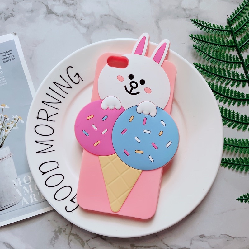Ốp Lưng iPhone 6Plus/6sPlus Silicone Dẻo Hình Thú Dễ Thương