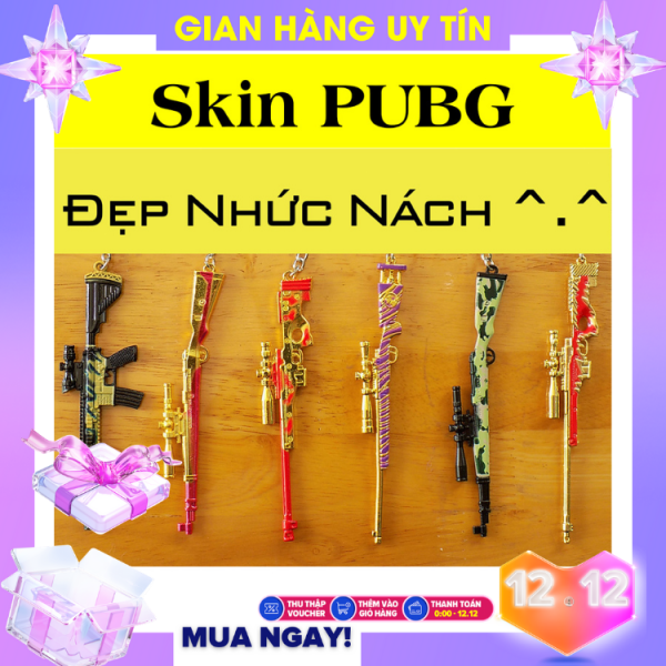 [MỚI] Tuyển tập Skin mô hình game PUBG Hot&Hiếm dùng làm móc khóa, trưng bày pupg