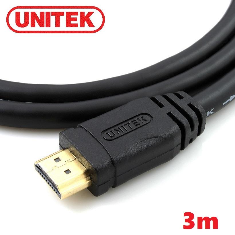 Dây HDMI 2 đầu đực Unitek 3m - Cáp HDMI 2 đầu Unitek 3m