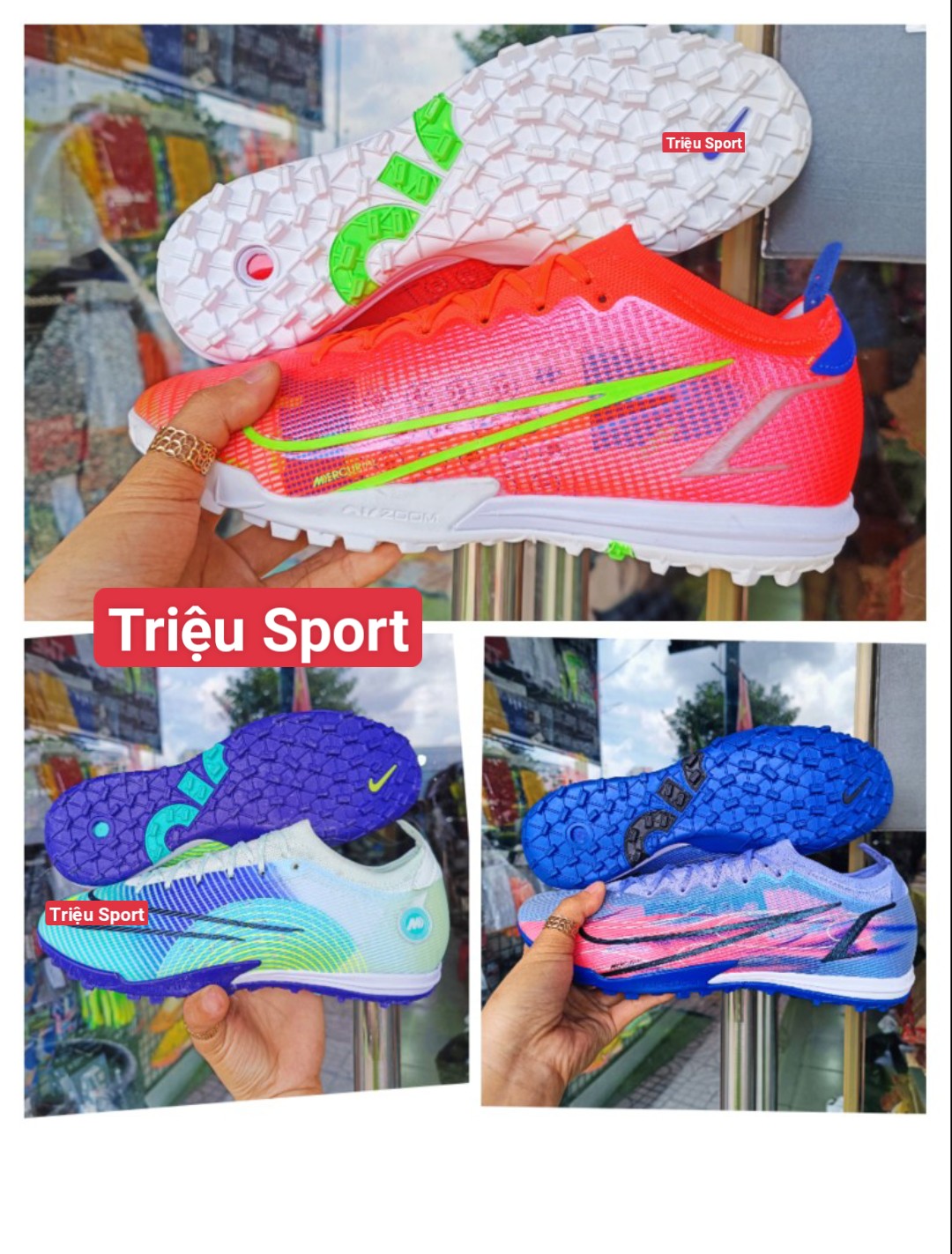 Giày Đá Bóng Mercurial Vapor 14 Elite TF ( Tặng khâu đế + Hộp+ Tất + túi rút )
