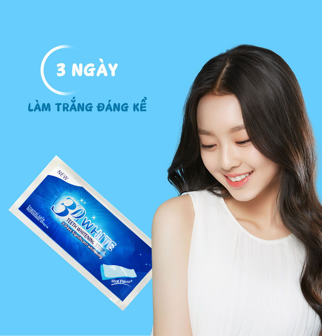 Practical high quality 3D teeth whitening patch