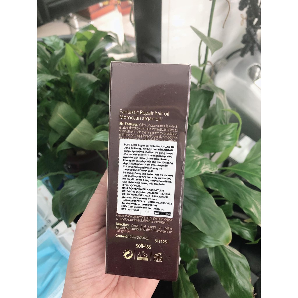 Tinh Dầu Dưỡng Tóc Aurane Pháp 125ml (argan oil và macadamia oil)