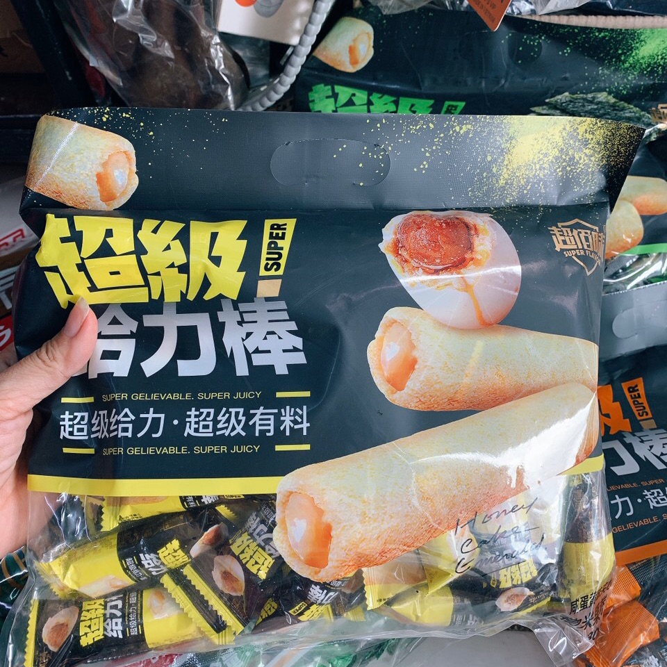 Bánh gạo cuộn trứng muối