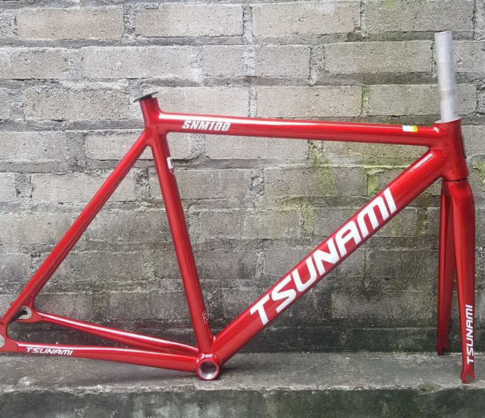 Khung xe đạp Fixed Gear Tsunami SNM100 đầy đủ phụ kiện