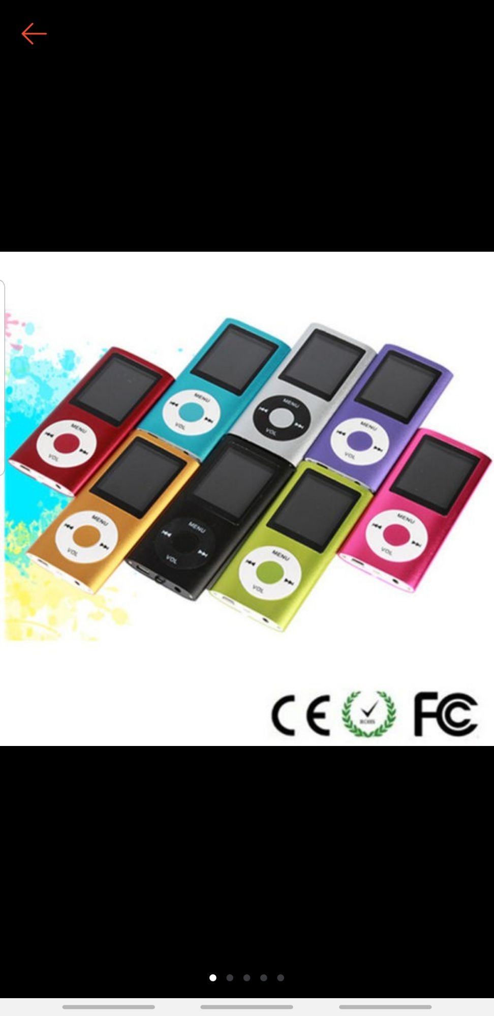 Máy nghe nhạc MP4 full box có  cáp sạc