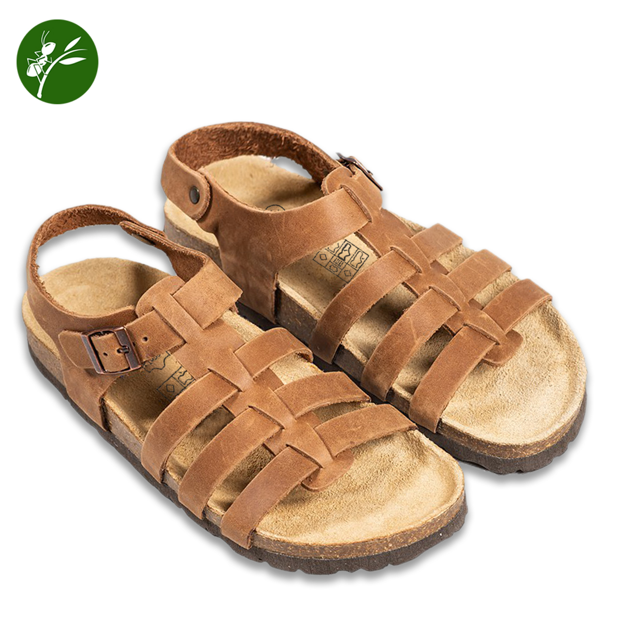 Giày sandal Nam Nữ Da thật quai rọ chiến binh (Size 35-45)
