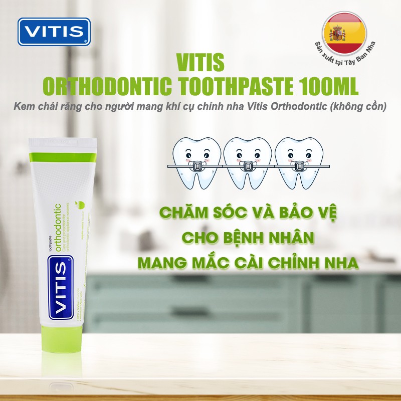 Toothpaste for braces Vitis Orthodontic 100ml