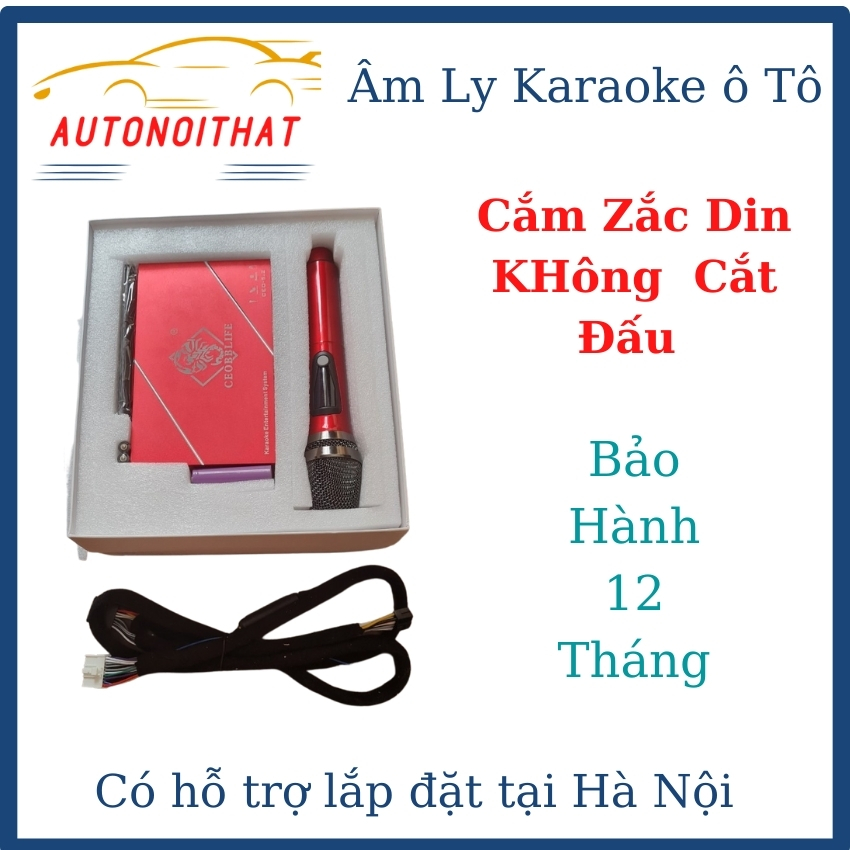 [HỖ TRỢ LẮP ĐẶT TẠI HÀ NỘI] Âm Ly Karaoke Ô Tô, Autonoithat. (Cắm Zắc Din Không Cắt Đấu).