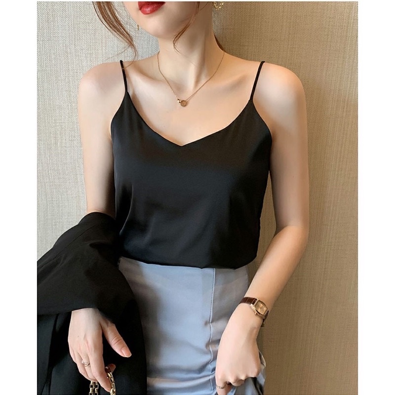 Áo 2 dây lụa sang chảnh
