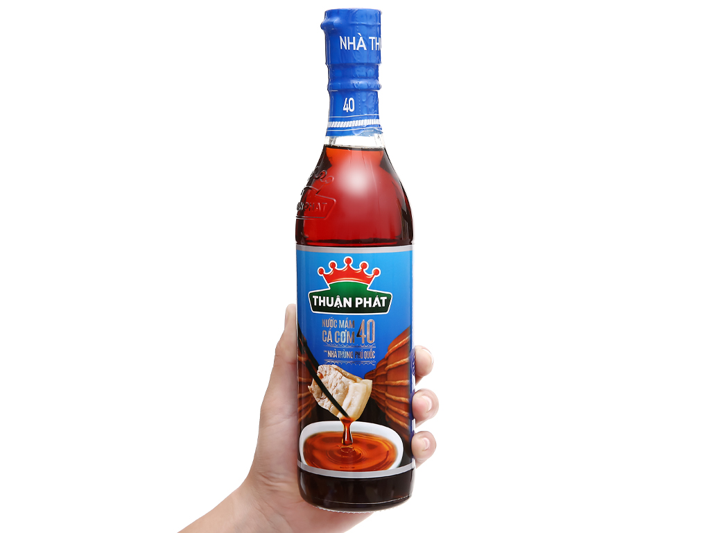 [Hộp Quà Tết] Nước Mắm Cá Cơm Thuận Phát Loại 40 Độ Đạm 620ml  (2 Chai Tặng 1 Chai Nhỏ 250ml)