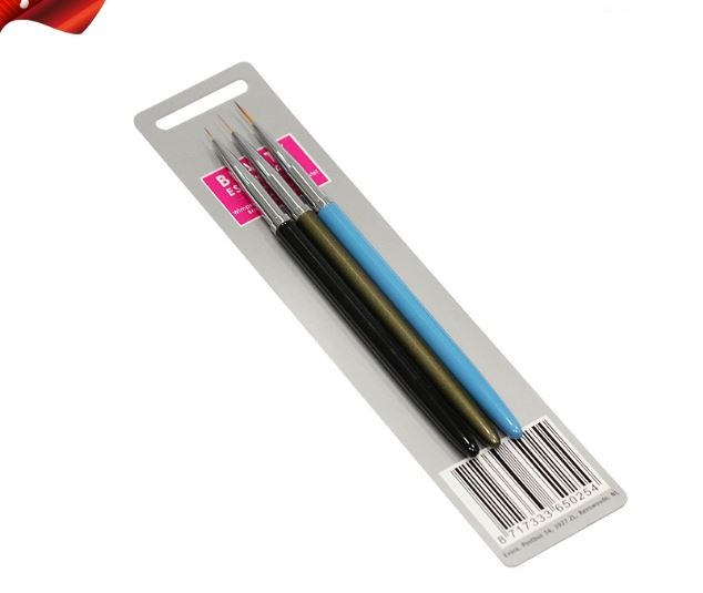 Set 3 cây cọ nét siêu mảnh chuyên dụng