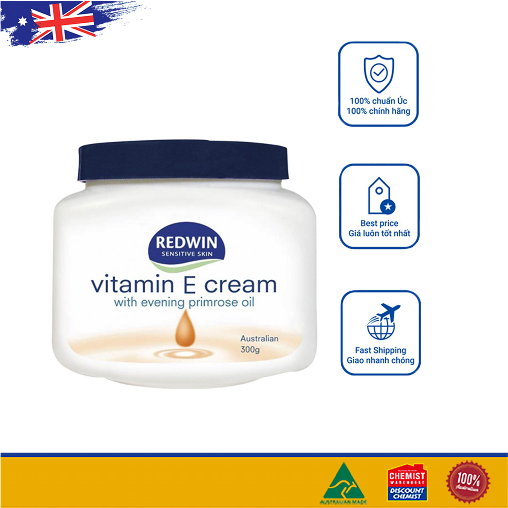 Kem dưỡng Redwin vitamin E Úc Redwin Cream with Vitamin E 300g (LZD3)