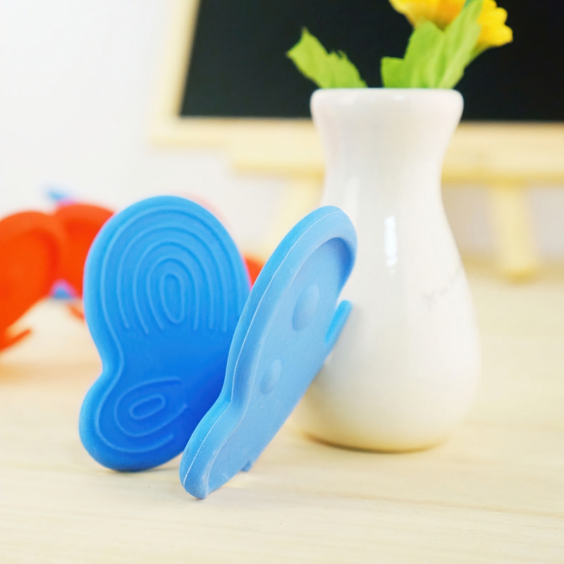 Non-slip & heat insulation butterfly-shaped silicone dish clamp