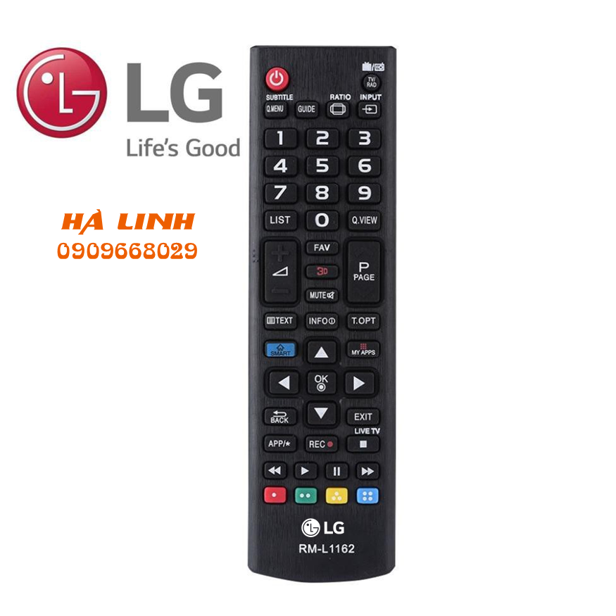 Remote điều khiển tivi lg smart ngắn 1162
