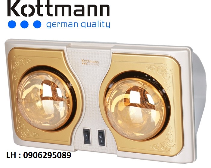 {Free Ship+Lắp Đặt } Đèn sưởi 2 bóng treo tường Kottmann – K2BH