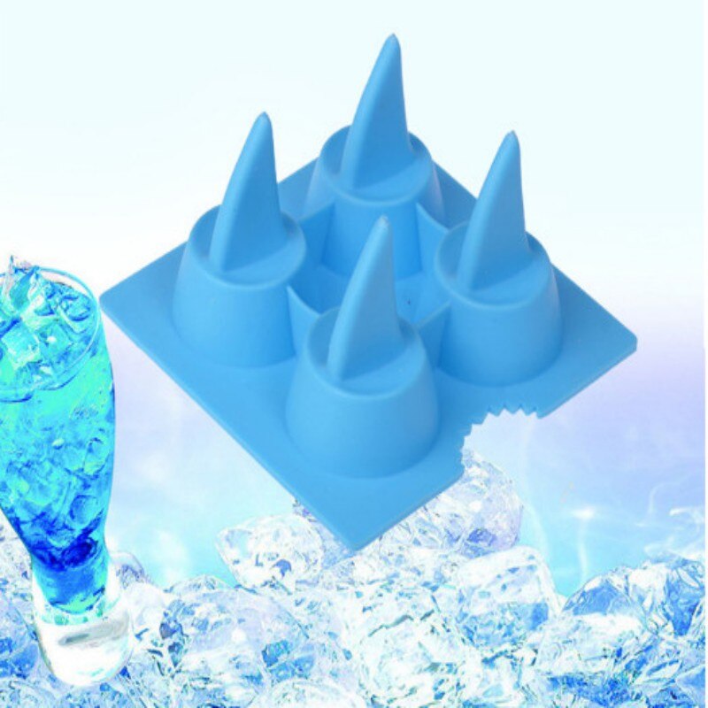 Creative Shark 3D Shape Ice Tray Forma De Gelo Ice Cream Tools Ice Cube Tray Ice Cube Mold