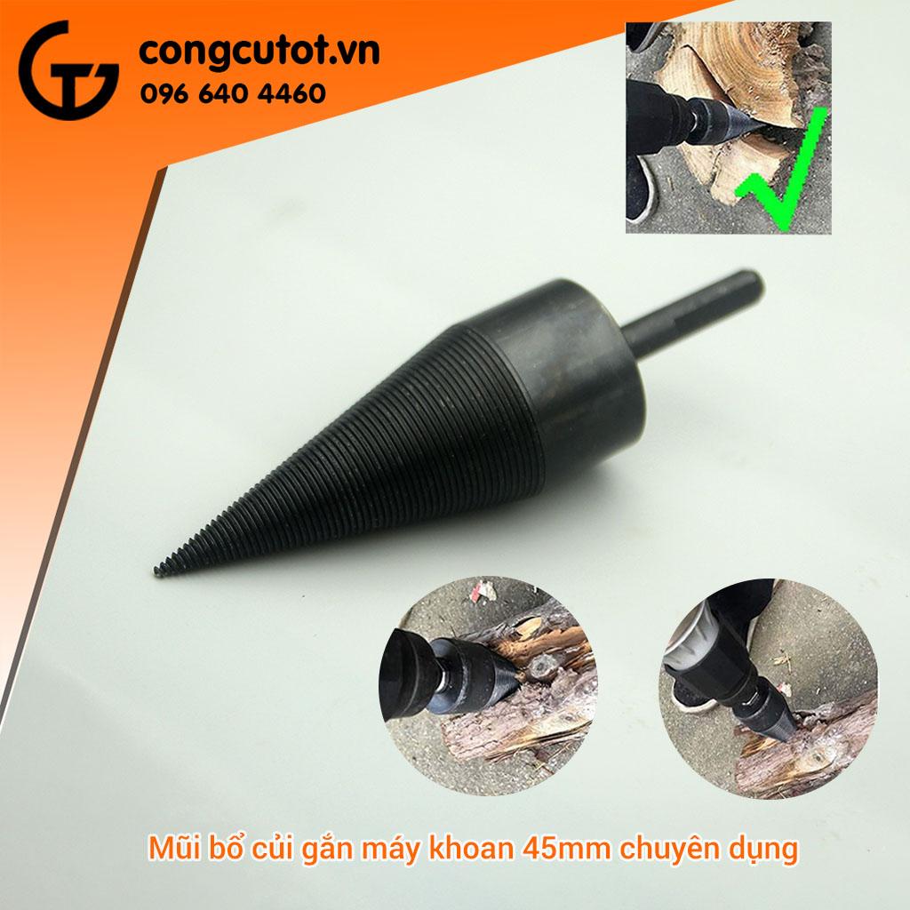 Mũi chẻ củi các cỡ 32,38, 42, 45, 50mm