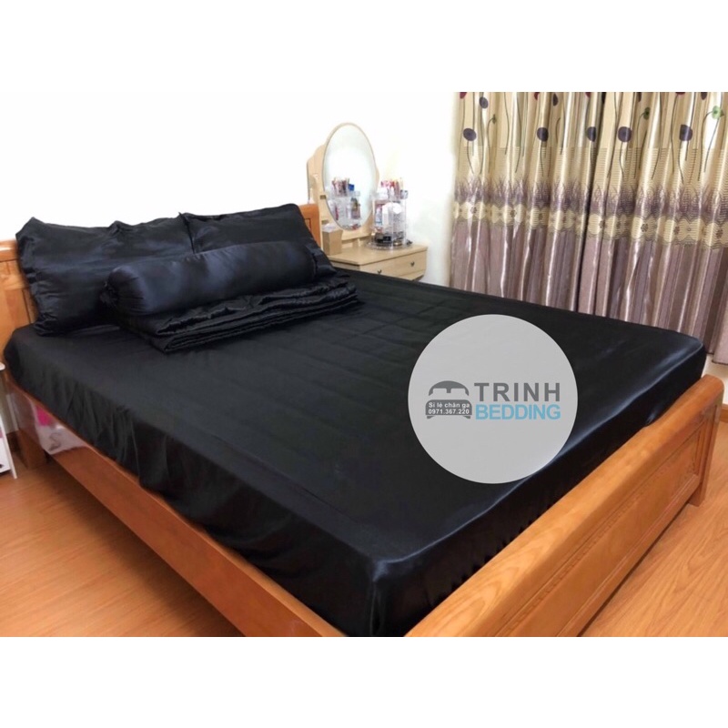 [Mã LIFE151030K giảm 10% đơn 99K] SÉT 3 MÓN ( 1 drap + 2 vỏ nằm ) phi lụa Trinhbedding
