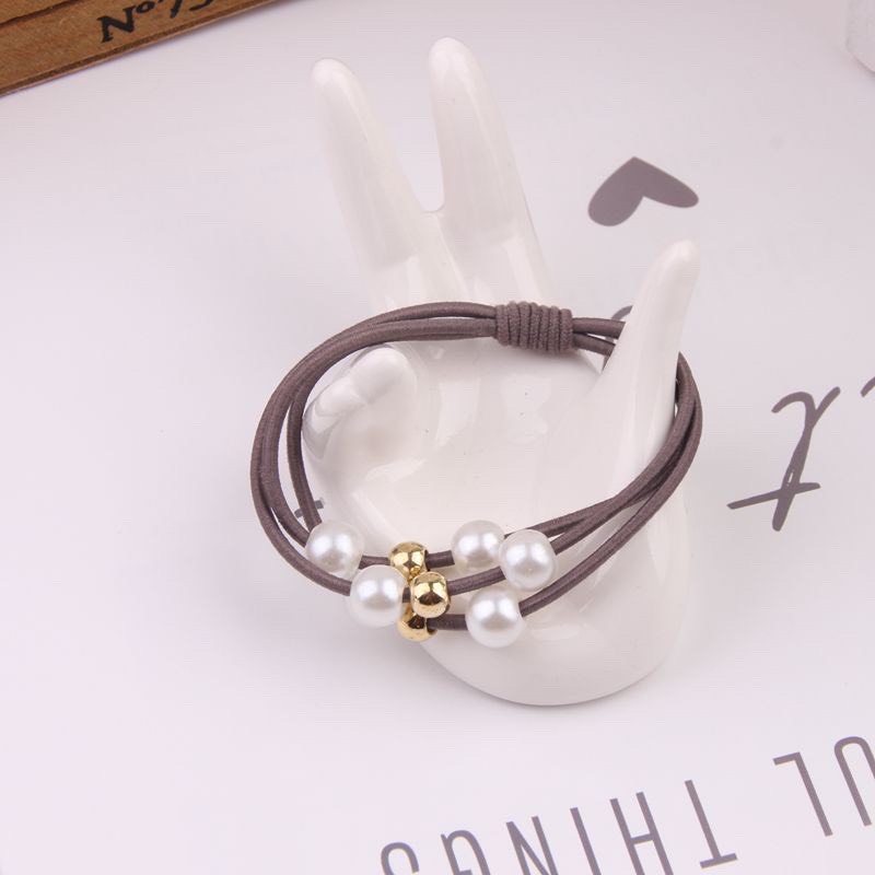 Combo 5 Dây cột tóc hạt trai dễ thương (giao màu ngẫu nhiên)