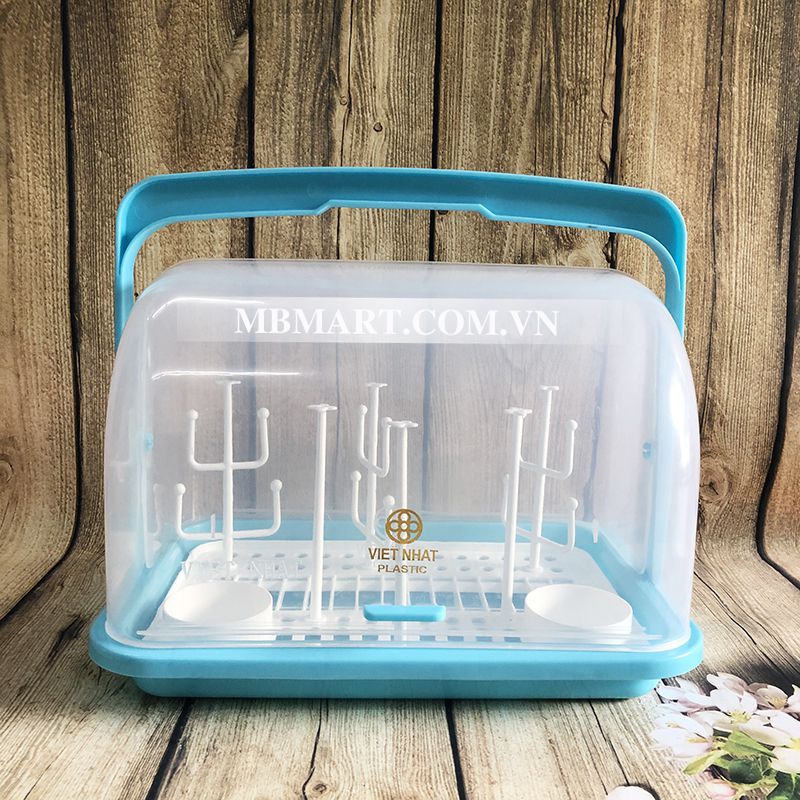 Khay Úp Bình Sữa Có Nắp Đậy Khay Úp Ly Có Quai Mẫu Mới Hàng Việt Nhật Chất Lượng Cao (Giao Mẫu Ngẫu Nhiên)