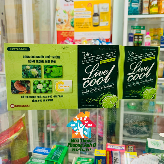 [HCM]Bột sủi thanh nhiệt Live Cool