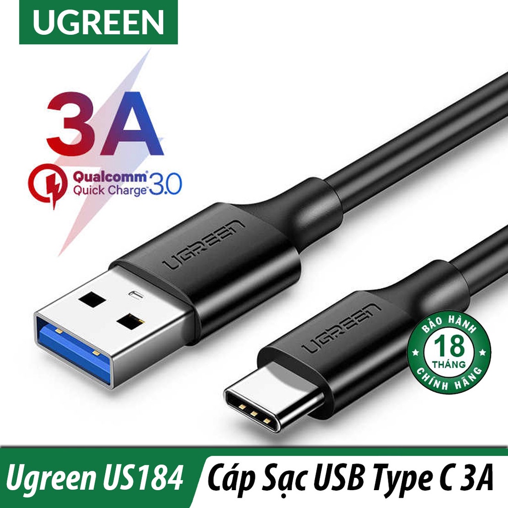 Cáp usb type c to usb 3.0 dài 1m ugreen 20882 cao cấp