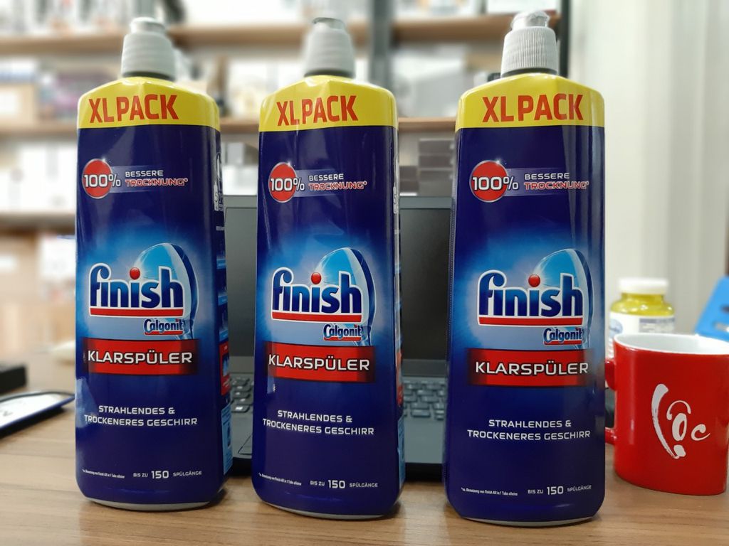 Nước làm bóng Finish 750ml dùng cho máy rửa bát [ Hàng Nhâp Đức ]