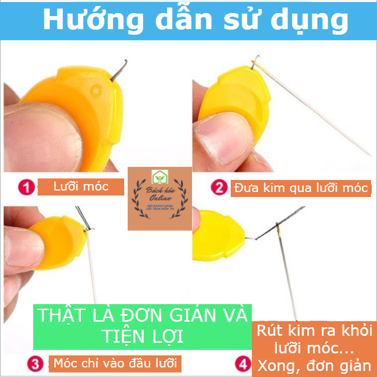Dụng cụ xỏ kim chỉ tiện lợi may vá